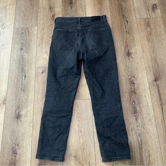 Madewell Women's The Perfect Vintage Crop Jean in Black Rinse Wash Size 27 GUC - Picture 9 of 9
